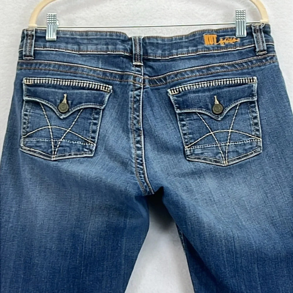 KUT from the Kloth Jeans Women’s Size 12 Blue Mid Rise Bootcut 32” Inseam - Picture 9 of 13